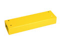 Stalen dwarsbalk B-75 voor veiligheidsrailing/voor binnengebruik/lengte balk 750 mm/ doorsnede balk 80x140 mm/poedercoating RAL 1023 geel