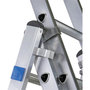 Reformladder type Skymaster DX - 3-delig met D- sporten/ladderlengte uitgeschoven 4,40 m/ladderlengte ingeschoven 2,14 m/werkhoogte uitgeschoven 5,20 m/aantal sporten 3x7