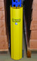Kunststof stijlbeschermer type DF-RG-1/bevestiging direkt op de stijl/hoogte 600 mm/voor stijlbreedte 75-100 mm/kleur: geel