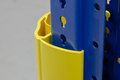 Kunststof stijlbeschermer type DF-RG-1/bevestiging direkt op de stijl/hoogte 600 mm/voor stijlbreedte 75-100 mm/kleur: geel