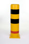 Rampaal P50-70/hoogte 1000mm/diameter 273 mm/polyurethaan/geel met zwarte en rode waarschuwings reflectoren