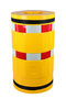 30120-Kolombescherming van polyethyleen/hoogte 1100mm/diameter 620mm/voor kolommen 210x210mm/voorzien van reflecterende waarschuwingsmarkeringen