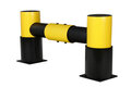D-flexx "Golf" aanrijdbeveiliging type DFRE1-2/kopse kant bescherming/kunststof/afmetingen 1100x500x220 mm (lxhxb)/voor enkelzijdige stelling
