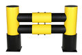 D-flexx "Golf" aanrijdbeveiliging type DFRE2-2/kopse kant bescherming/kunststof/afmetingen 1100x760x220 mm (lxhxb)/voor enkelzijdige stelling