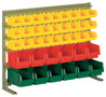 V 6 C -Vario rek met magazijn zichtbakken - 765x1000 mm (hxb)/inclusief magazijn zichtbakken PLK 3, 3a en 4/rek leverbaar in RAL 6011 en RAL 9011