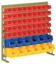 V 8 C -Vario rek met magazijn zichtbakken - 1000x1000 mm (hxb)/inclusief magazijn zichtbakken PLK 3, 3a en 4/rek leverbaar in RAL 6011 en RAL 9011