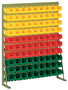 V 10 A -Vario rek met magazijn zichtbakken - 1240x1000 mm (hxb)/inclusief magazijn zichtbakken PLK 4/rek leverbaar in RAL 6011 en RAL 9011