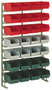 N 14 B -Norm rek met magazijn zichtbakken - 1725x1000 mm (hxb)/inclusief magazijn zichtbakken LK 2/rek leverbaar in RAL 6011, RAL 7035 en RAL 9011