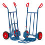 Steekwagen met opklapbare schep K1116V, draagvermogen 250 kg, hoogte 1150 mm, steekdiepte 150/500 mm, steekbreedte 400/330 mm, Fetra