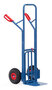 Steekwagen met opklapbare schep K1326L, draagvermogen 300 kg, hoogte 1300 mm, steekdiepte 250/500 mm, steekbreedte 320/250 mm, Fetra