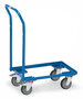 Eurobakken rolplateau 135800, met duwbeugel, laadvlak 605x408mm, Fetra