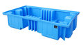 PE-Opvangbak type WP-PE 2/11 - ca. 2560x1350x500 mm (lxbxh)/opvangvolume 1150 liter/max. 2 containers (IBC) van 1000 liter/draagkracht 2500 kg/met PE-pallets