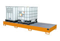 Opvangbak type AW 1000-3 - ca. 3850x1300x340 mm (lxbxh)/opvangvolume 1160 liter/max. 3 containers (IBC) van 1000 liter/met verzinkt rooster (draagkracht 1000 kg/m²)
