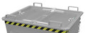 Bodemklepcontainer type BKB 1000 - ca. 1040x1200x1271 mm (lxbxh)/draagkracht 2000 kg/inhoud ca. 1,00 (m³)