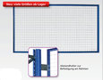 16078-Gaasachterwand voor palletstellingen/draadroosterhoogte 1000mm/vakbreedte 950mm/blauw-verzinkt