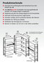 12736-ECK-Aanbouwstelling (veld C) - ca. 2500x1000x300mm/met kruisschoren/6 legborden/sendzimir verzinkt/150kg legbordbelasting