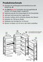 12766-ECK-Aanbouwstelling (veld C) - ca. 2500x1000x600mm/met kruisschoren/6 legborden/sendzimir verzinkt/150kg legbordbelasting