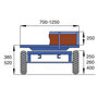 Handwagen 14-1000-K, laadvlak 1050x700 mm, Rotauro