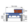 Handwagen 14-1011, laadvlak 1050x700 mm, Rotauro