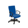 Bureaustoel Neo 503-1024, incl. armleuningen, met wip-mechaniek, bekleding in blauw, Taurotrade