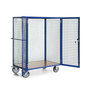 Kastwagen met wielen 12-1295, met duwbeugel, laadvlak 1250x780 mm, Rotauro