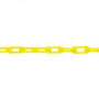 MNK-nylon afzetketting lengte 50 meter/schakeldikte Ø 6 mm/schakelopening 42x12 mm/testlast 200 daN/treklast 340 daN/kleur: geel