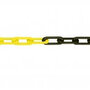 MNK-nylon afzetketting lengte 25 meter/schakeldikte Ø 8 mm/schakelopening 51x15 mm/testlast 340 daN/treklast 530 daN/kleur: geel-zwart