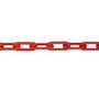 MNK-nylon afzetketting lengte 25 meter/schakeldikte Ø 8 mm/schakelopening 51x15 mm/testlast 340 daN/treklast 530 daN/kleur: rood