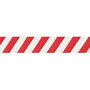 Wandafzetband Morion in kunststof cassette/magnetisch/afmetingen 110x130 mm (bxh)/bandbreedte 50 mm/bandlengte 3 meter/rood-wit
