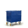 Verrijdbare stalen container 12-1240-R32, half neerklapbaar, afmetingen 1250x800x800 mm (LxBxH), Rotauro
