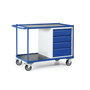 Werkplaatswagen 110-1015, met 1 kast, laadvlak 980x600 mm, Tauroflex
