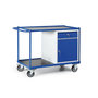 Werkplaatswagen 110-1014, met 1 kast, laadvlak 980x600 mm, Tauroflex