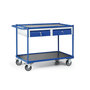Werkplaatswagen 110-1024, met 2 schuifladen, laadvlak 980x600 mm, Tauroflex