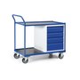 Werkplaatswagen 110-1002, met 1 kast, laadvlak 980x600 mm, Tauroflex
