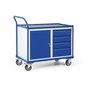 Werkplaatswagen 110-1005, met 2 kasten, laadvlak 980x600 mm, Tauroflex