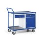 Werkplaatswagen 110-1012, met 1 kast en 1 schuiflade, laadvlak 980x600 mm, Tauroflex