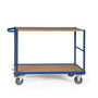 Tafelwagen basic 120-1200, met 2 laadvlakken en horizontale duwbeugel, laadvlak 850x500 mm, Tauroflex