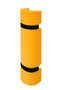 Kunststof stijlbeschermer Morion/bevestiging direkt op de stijl/hoogte 550 mm/voor stijlbreedte 60-85 mm/bevestigd met spanriemen/kleur: geel