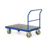 Zwaarlast platformwagen 24-2006, met 1 duwbeugel, laadvlak 1000x700 mm, Rotauro