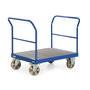 Zwaarlast platformwagen 24-2011, met 2 duwbeugels, laadvlak 1000x700 mm, Rotauro