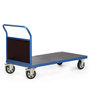 Zwaarlast platformwagen 24-1018, met 1 kopwand van hout, laadvlak 2000x800 mm, Rotauro, platformwagen met 1 kopwand, hout