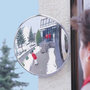 Industriespiegel Spion uit stootvast acrylglas/ronde spiegel met wandarm/spiegelgrootte Ø 300 mm/kijkafstand 2 m/zeer mooie beeldweergave