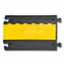 Standaardelement MORION kabelbrug groot/afmetingen 600x960x75 mm (lxbxh)/hoge belastbaarheid/voor straten en bouwplaatsen/kleur: zwart-geel