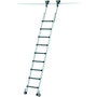 Verrijdbare stellingladder type Saferstep Trec LH - buitenbreedte ladder 420 mm/ maximale loodrechte inhanghoogte van 1,67 tot 2,16 m/aantal treden 6