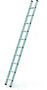 Enkele ladder type Strato DL - met gefelste sporten/ladderlengte 2,42 m/werkhoogte ca. 3,30 m/aantal sporten 8/buitenwerkse breedte 350 mm