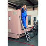 Enkele ladder type Comfortstep L - met geschroefde treden/ladderlengte 1,87 m/werkhoogte ca. 2,75 m/aantal treden 6/buitenbreedte 380 mm