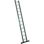 Enkele ladder type Megastep L - met gefelste sporten/ladderlengte 1,82 m/werkhoogte ca. 2,65 m/aantal sporten 6/belasting max. 250 kg