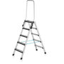 Trap tweezijdig oploopbaar type Comfortstep B - met geschroefde treden/ladderlengte 2,99 m/werkhoogte ca. 4,25 m/aantal treden 2x11
