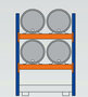 46960-Basisset milieustelling  - ca. 2000x1350x800mm/voor 4 x 200 liter vaten liggend/1 opvangbak(286 liter) zonder rooster