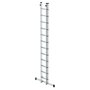 Aluminium 2-delige opsteekladder  - met stabilisatiebalk/werkhoogte 7.2 m/ladderlengte uitgeschoven 6.04 m/ladderlengte ingeschoven 3.62 m/aantal sporten 2x12/breedte ladder 420 mm
